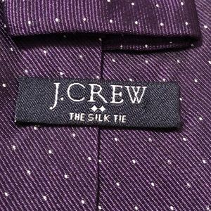 J. Crew Purple Silk Tie